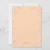 Elegantes Gipskraut Lilac Periwinkle Wedding Einladung (Rückseite)