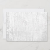 Elegantes Gipskraut String Lights Babydusche Einladung (Rückseite)