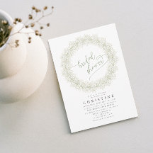 Elegantes Gipskraut Wreath Brautparty