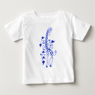 Elegantes Giraffe-T-Shirt für Kinder ~Blue Baby T-shirt
