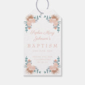 Elegantes Girl-Foto Taufe Geschenkanhänger (Vorderseite)