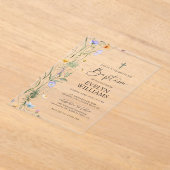 Elegantes Girl-Taufen und Weihnachten Acryleinladungen (Ablage )