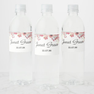 Elegantes Girly Brautparty Wasserflaschen Etikette Wasserflaschenetikett
