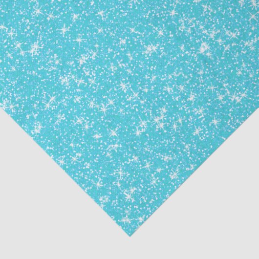 Elegantes Girly Glitzer Aquamarines Design Seidenpapier (Ausschnitt)
