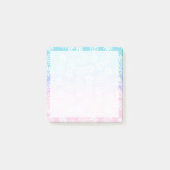 Elegantes Girly Gradient Ananas Muster farbig Post-it Klebezettel (Vorderseite)