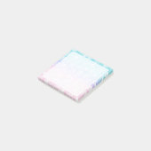 Elegantes Girly Gradient Ananas Muster farbig Post-it Klebezettel (angewinkelt)
