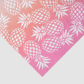 Elegantes Girly Gradient Ananas Muster farbig Seidenpapier (Ausschnitt)