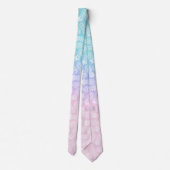 Elegantes Girly Steigungs-Ananas-Muster bunt Krawatte (Rückseite)