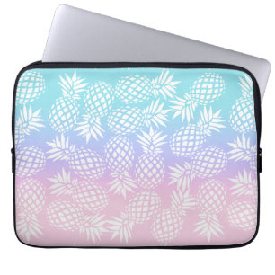 Elegantes Girly Steigungs-Ananas-Muster bunt Laptopschutzhülle
