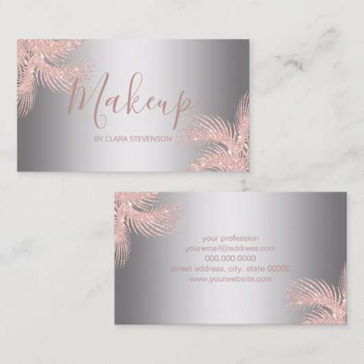 Elegantes girly visitenkarte (Vorne/Hinten)