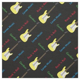 Elegantes Gitarrendruckgewebe Stoff