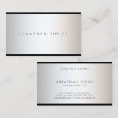 Elegantes Glam Design Moderner Beruflicher Luxus Visitenkarte (Vorne/Hinten)