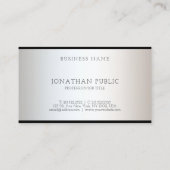 Elegantes Glam Design Moderner Beruflicher Luxus Visitenkarte (Rückseite)