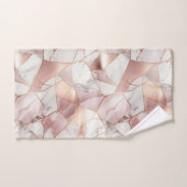 Elegantes Glam Rose Gold Agate Marble Muster Badhandtuch Set (Handtuch)