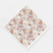 Elegantes Glam Rose Gold Agate Marble Muster Serviette (Ecke)