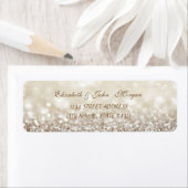Elegantes Glamour-Glittery-Bokeh-Adresslabel (Insitu)