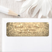 Elegantes Glamour-Glittery-Bokeh-Adresslabel (Insitu)