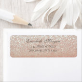 Elegantes Glamour-Glittery-Bokeh-Adresslabel (Insitu)