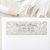 Elegantes Glamour-Glittery-Bokeh-Adresslabel (Insitu)