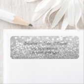 Elegantes Glamour-Glittery-Bokeh-Adresslabel (Insitu)