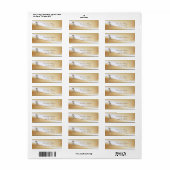 Elegantes glamouröses Cat Address Label- (Vorne)