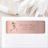 Elegantes, glamouröses Cat-Adressetikett (Insitu)