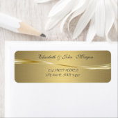 Elegantes glamouröses Imitat Gold Address Label (Insitu)