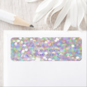 Elegantes, glamouröses, kluges Bokeh-Adresslabel (Insitu)