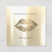 Elegantes glamouröses Shinny, Imitate Gold, Glitte Quadratische Visitenkarte (Vorderseite)