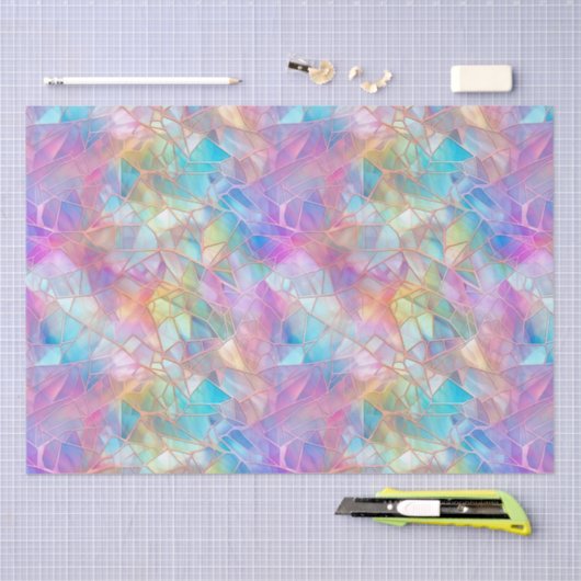 Elegantes, glänzendes Muster: hell Seidenpapier (Handwerk)