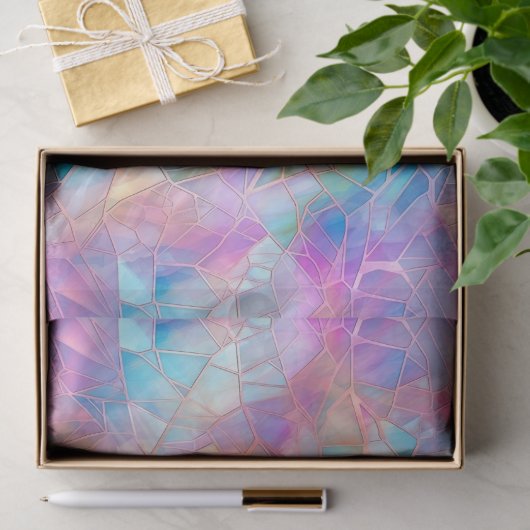 Elegantes, glänzendes Muster: hell Seidenpapier (Geschenk)