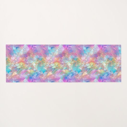 Elegantes, glänzendes Muster: hell Yogamatte (Rückseite (Horizontal))