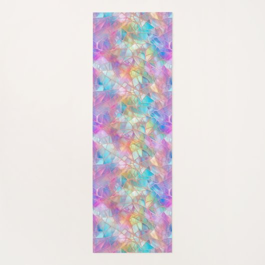 Elegantes, glänzendes Muster: hell Yogamatte (Rückseite)