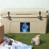 Elegantes Glasdesign Kunst in ihrer klarsten Form Aufkleber (Kühler)