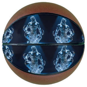 Elegantes Glasdesign Kunst in ihrer klarsten Form Basketball
