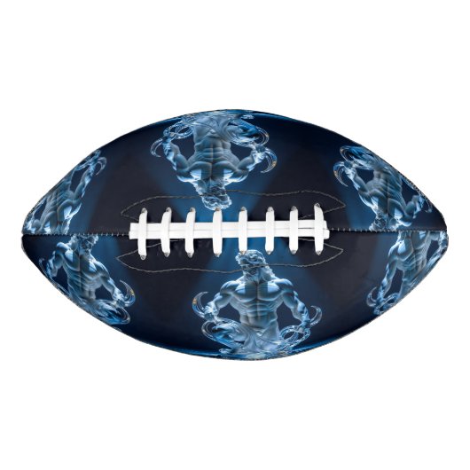 Elegantes Glasdesign Kunst in ihrer klarsten Form Football (Vorderseite)