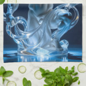 Elegantes Glasdesign Kunst in ihrer klarsten Form Geschirrtuch (Gefaltet)