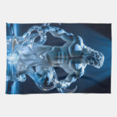 Elegantes Glasdesign Kunst in ihrer klarsten Form Geschirrtuch (Horizontal)