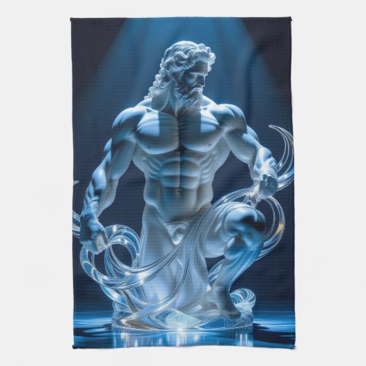 Elegantes Glasdesign Kunst in ihrer klarsten Form Geschirrtuch (Vertikal)