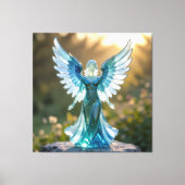 Elegantes Glasdesign Kunst in ihrer klarsten Form Leinwanddruck (Vorderseite)