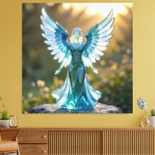 Elegantes Glasdesign Kunst in ihrer klarsten Form Leinwanddruck