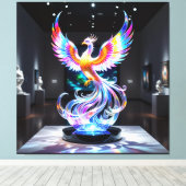 Elegantes Glasdesign Kunst in ihrer klarsten Form Leinwanddruck (Insitu (Holzboden))