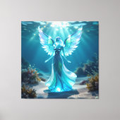 Elegantes Glasdesign Kunst in ihrer klarsten Form Leinwanddruck (Vorderseite)