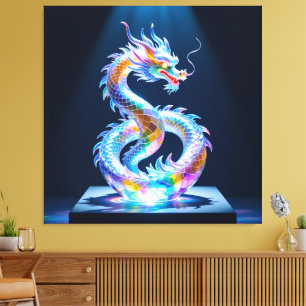 Elegantes Glasdesign Kunst in ihrer klarsten Form Leinwanddruck