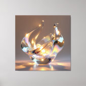 Elegantes Glasdesign Kunst in ihrer klarsten Form Leinwanddruck (Vorderseite)