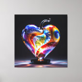 Elegantes Glasdesign Kunst in ihrer klarsten Form Leinwanddruck (Vorderseite)