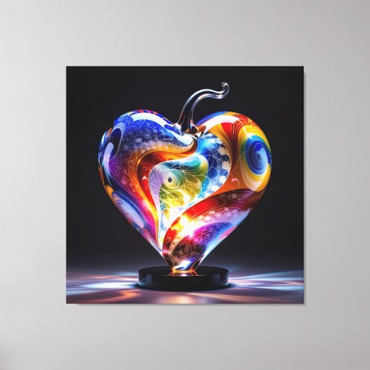 Elegantes Glasdesign Kunst in ihrer klarsten Form Leinwanddruck (Vorderseite)