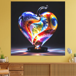 Elegantes Glasdesign Kunst in ihrer klarsten Form Leinwanddruck