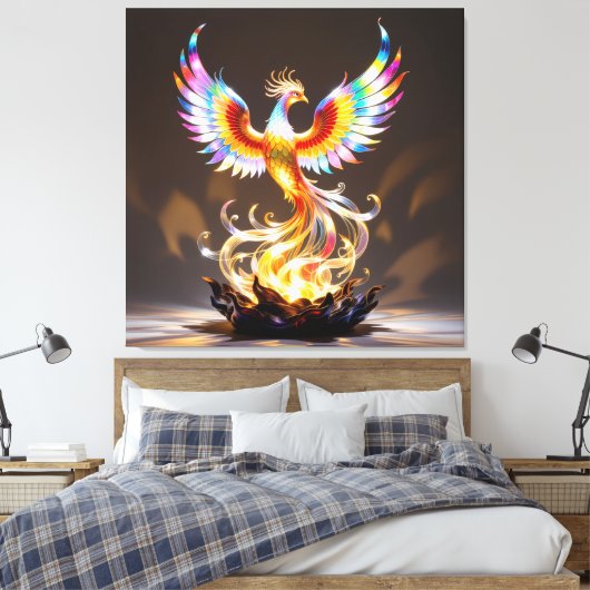 Elegantes Glasdesign Kunst in ihrer klarsten Form Leinwanddruck (Insitu (Schlafzimmer))