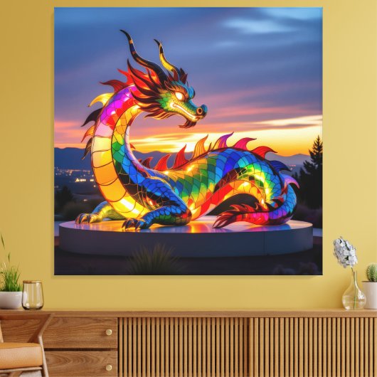 Elegantes Glasdesign Kunst in ihrer klarsten Form Leinwanddruck (Insitu (Wohnzimmer))